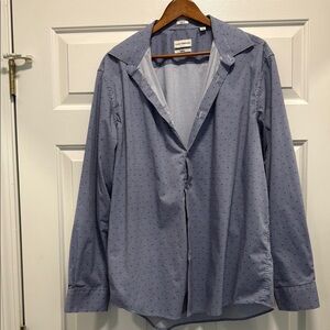 Lucky Brand Men's Blue Casual Button Down Shirt
